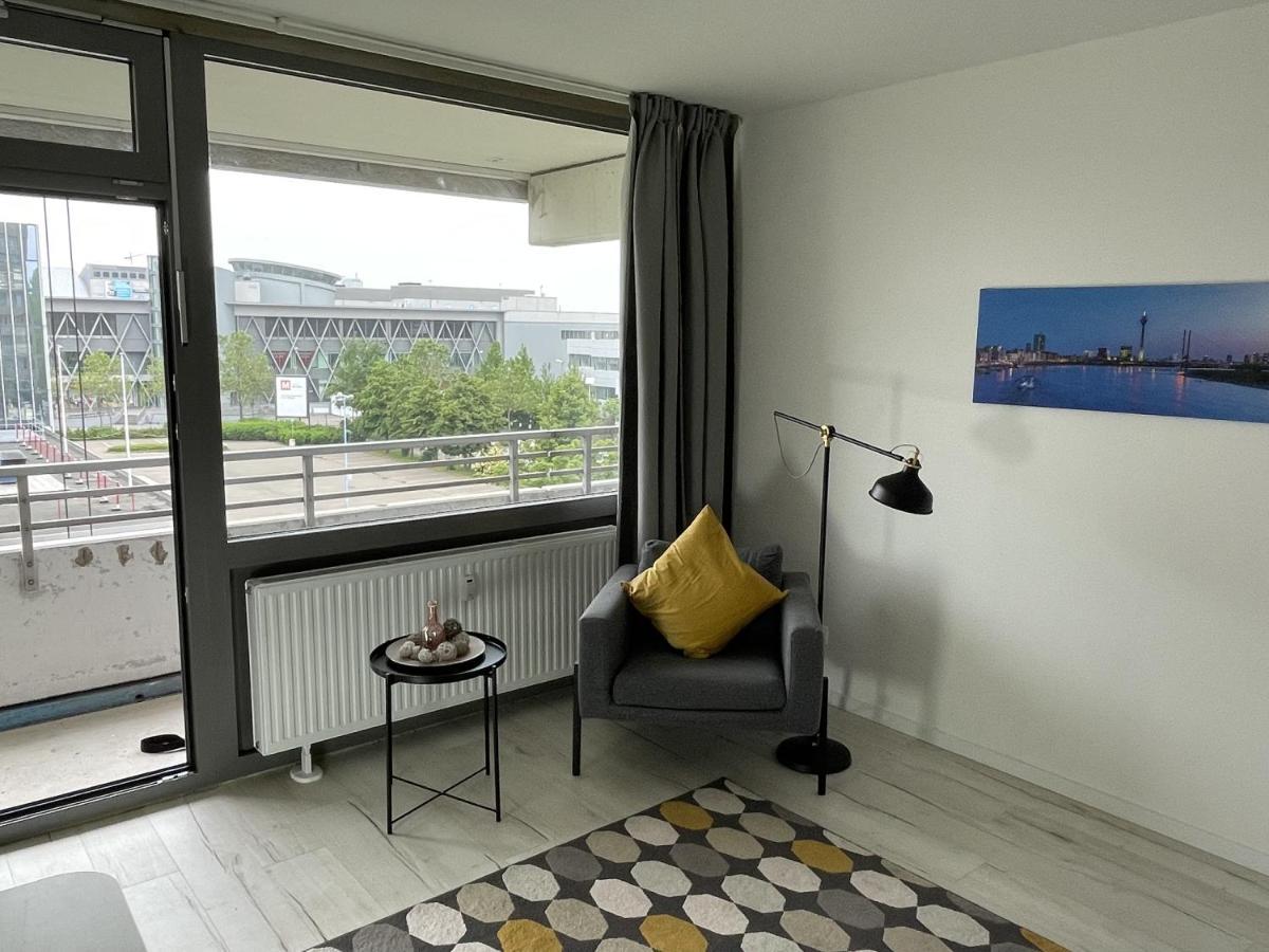 Apartment Rhein - Central - Balcony - Tradefair Neuss Extérieur photo